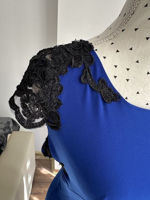 Rochie sirena de ocazie - albstru electric