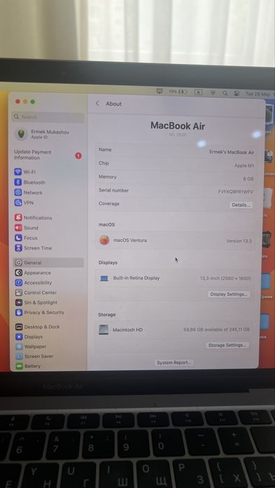 MacBook Air 2020 год
