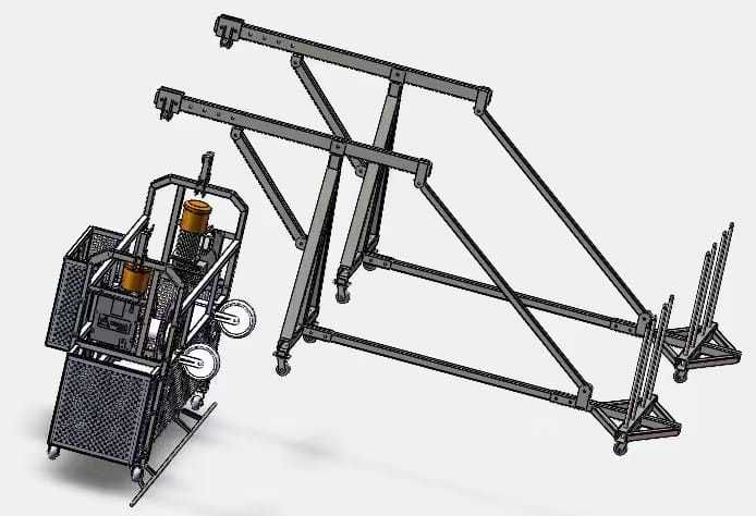 DAVIT система BMU с моющей люлькой
