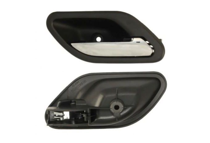 Maner usa interior Bmw Seria 5 (E39), 01.1996-2000; Seria 7 (E38), 04.1994-12.2001, spate, Dreapta, negru; cu tija cromata
