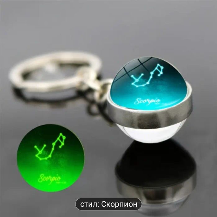 Ключодържател - зодиакален знак, светещ