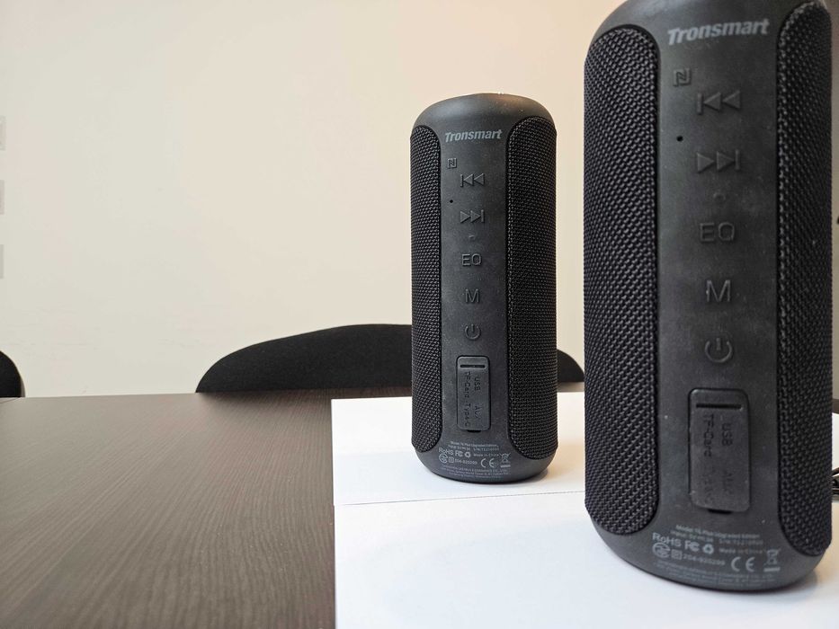 2 boxe portabile TRONSMART T6 Plus Upgraded ca noi 40W per boxă, negre