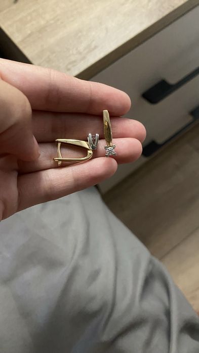 Золотые серьги 585 проба