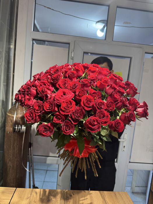 Цветы букеты розы