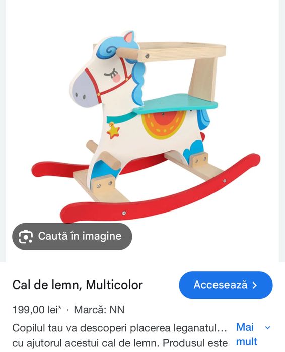 Calut balansoar lemn