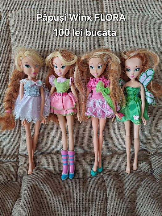 Păpuși Winx Club-Flora,Bloom