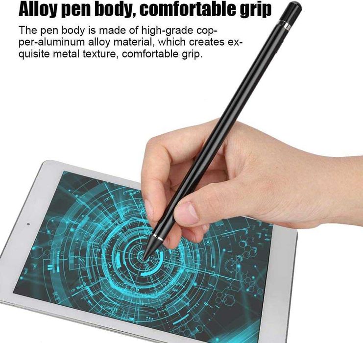 Stylus Активна писалка за сензорен екран с 1,5 мм,LED инд+5 накрайника
