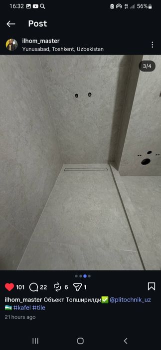Kafelchi usta tez va sifatli
