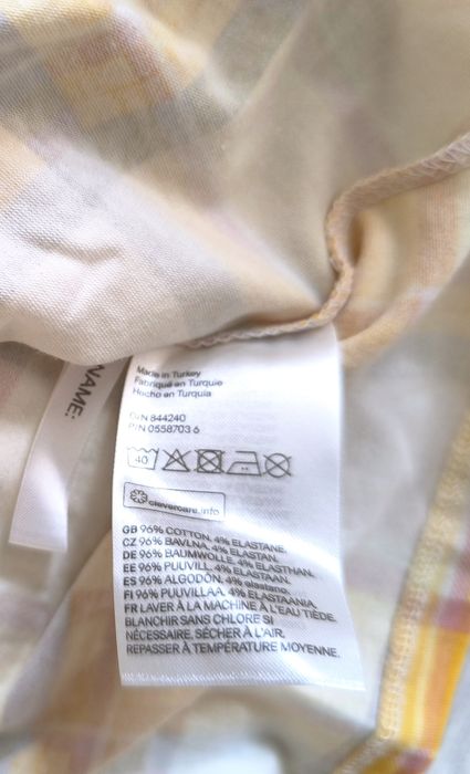 Сладък нов комплект за момиче от H&M – блузка и клин, размер 86 (12–18