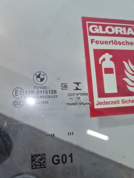 Geam dreapta fata BMW X3 G01 / cod-43R-0115128 / an-2018-2024 OEM