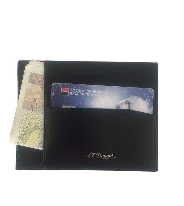 Луксозен кожен картхолдер  S.T Dupont