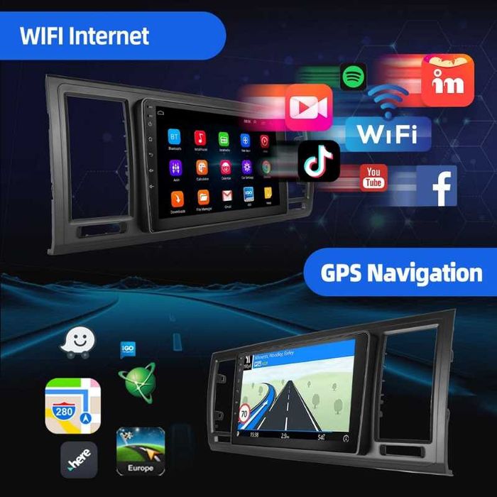 VW Transporter T6 2016-2019 9” 2-DIN с Android 14, 4/64GB, CarPlay и Android Auto, RDS