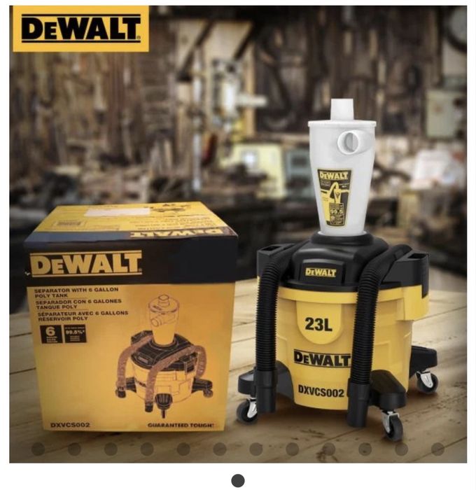 Циклонен прахоуловител за прахосмукачка DeWalt DXVCS002, Ø 48 мм, 23 л