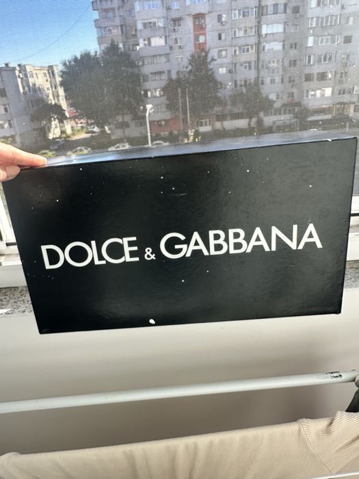 Pantofi bărbătești Dolce & Gabbana Derby Shade – piele neagră, mărimea 41