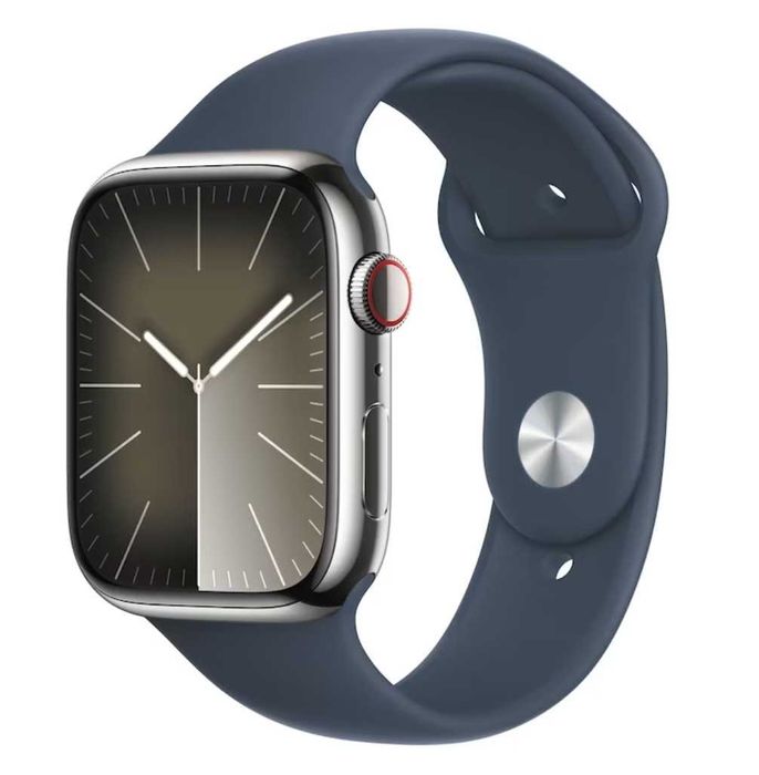 APPLE Watch Series 9, GPS + Cellular, 45mm Silver Stainless Steel Case