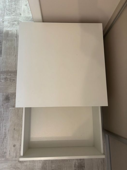 Cutii depozitare+rotile, alb, 62x62x35 cm, 2 bucati