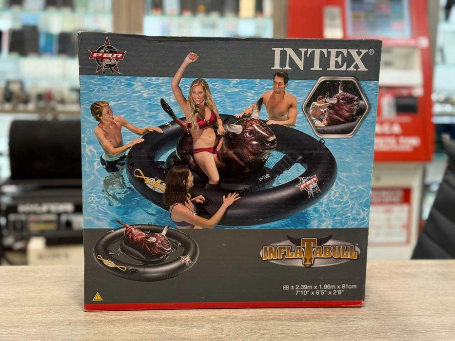 Надуваем дюшек Intex Inflatable – 2.39м x 1.96м x 81см