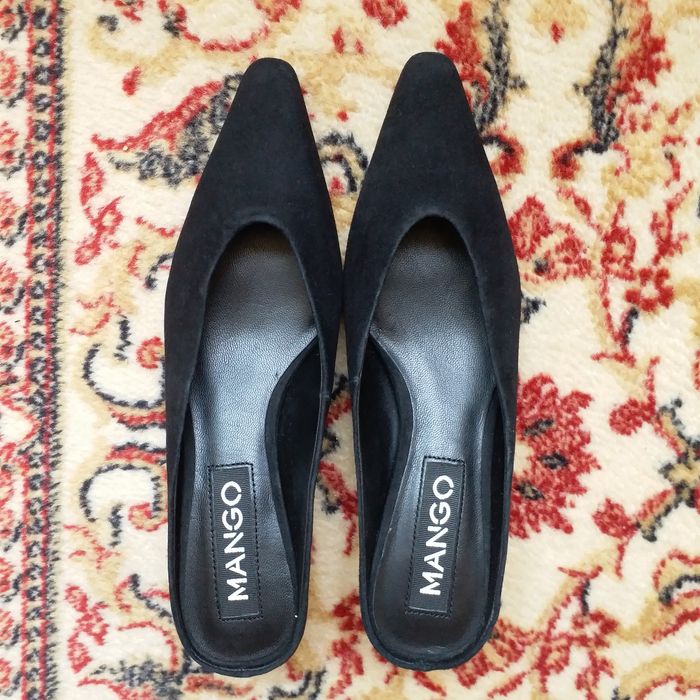 Papuci Mango negri 36