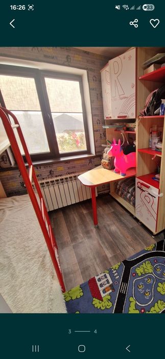 Детский гарнитур двухъярусная кровать