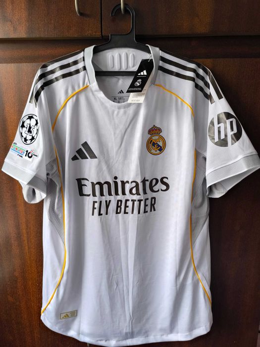 Тениска на Реал Мадрид Real Madrid 25/26 Authentic изпълнение