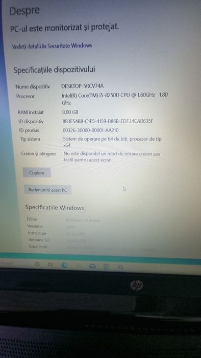 Laptop Hp 15 i5 gen8 ssd nvme 512gb