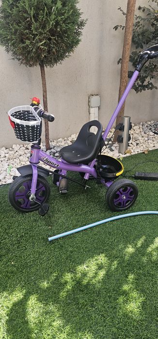 Tricicleta copii  mov cu maner parental