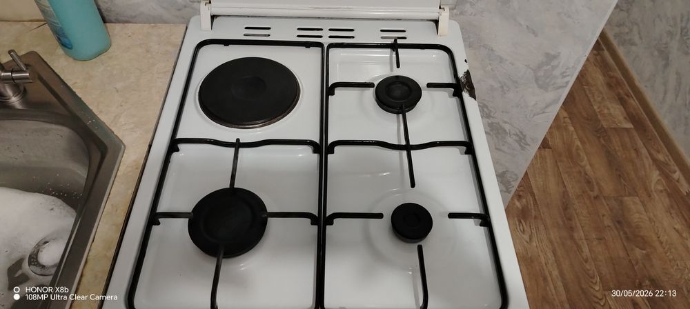 Электро газовая плита