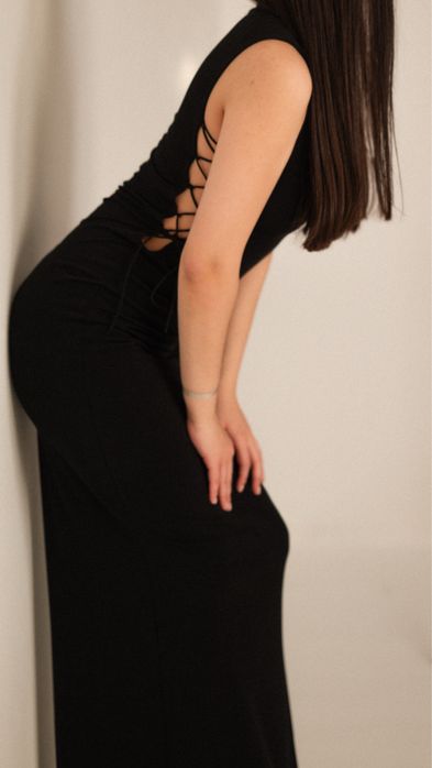 Вечернее платье с завязками