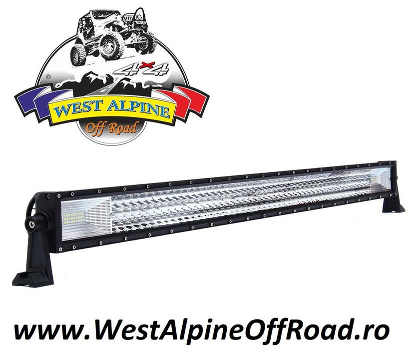 LED BAR auto 702W - LEDURI PE 3 RANDURI - COMBO 12V - Lungime 125 Cm