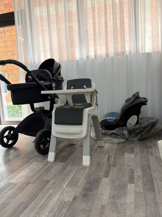 Carucior 3In1, patut si scaun de masa pentru copilasi 2000 lei negociabil