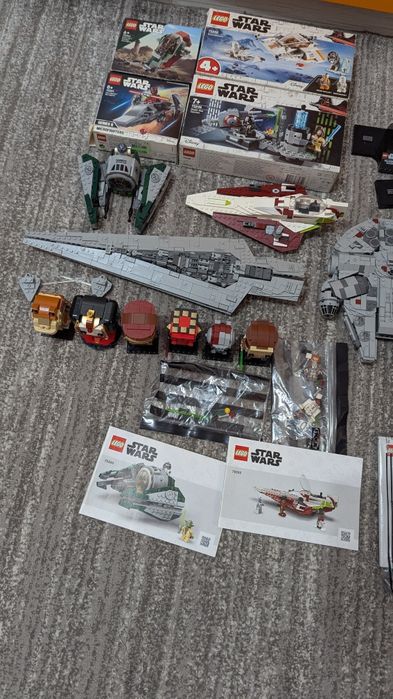 Lego Star Wars colecție nave jedi brick Headz yoda
