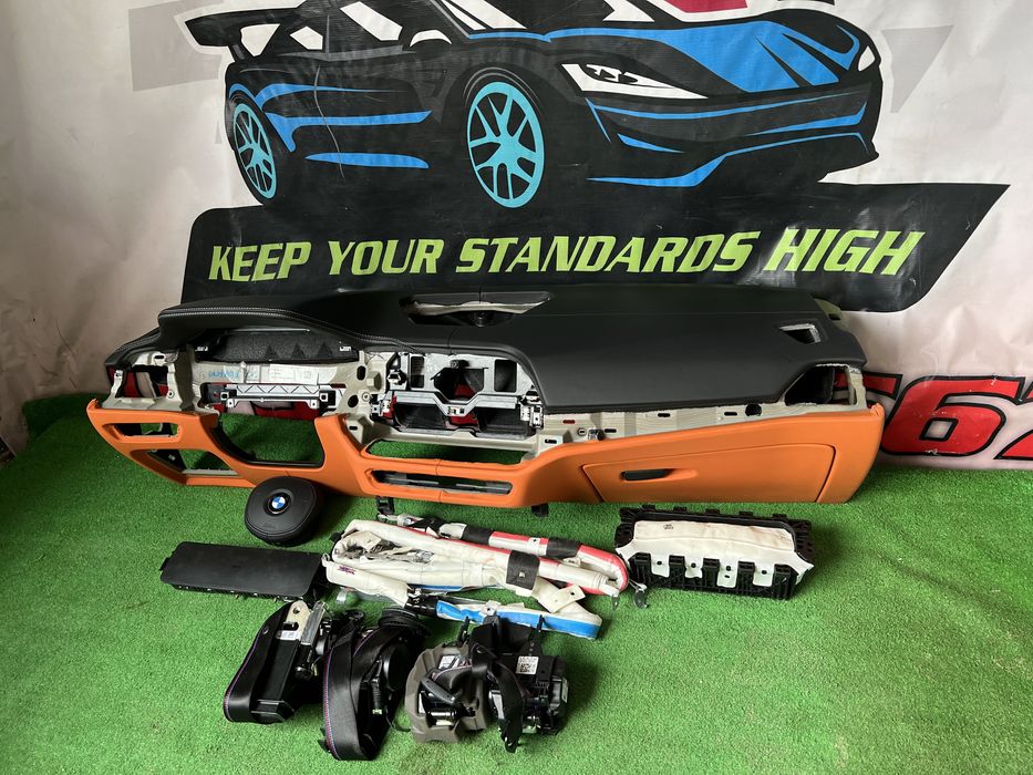 Bmw M3 M4 G80 G82 Kit Airbag Volan Pasager Plansa Bord Nappa