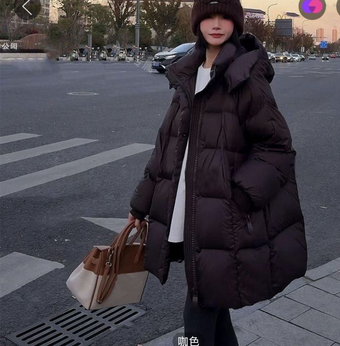 Пуховик в цвете шоколад