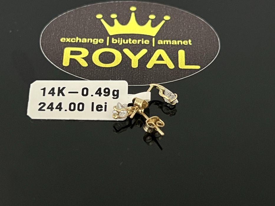 Bijuteria Royal CB : Cercei aur 14K 0,49 grame
