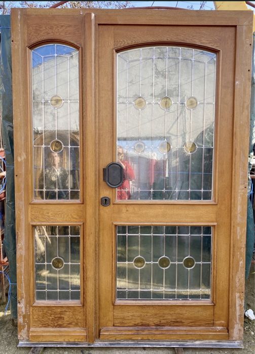 USA INTRARE LEMN casa geam termoan vitraliu H 205 x L 150 Germania