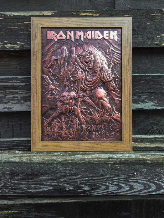 Vand tablou in relief (ipsos), Iron Maiden, The Number of the Beast