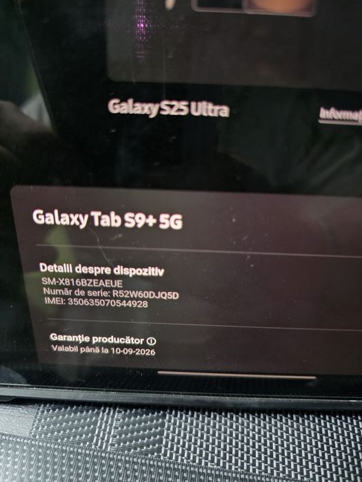 Samsung galaxy tab s9 plus 5g schimb cu macbook