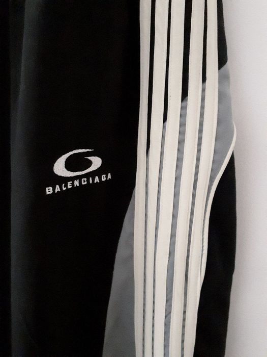 balenciaga cut up track pants