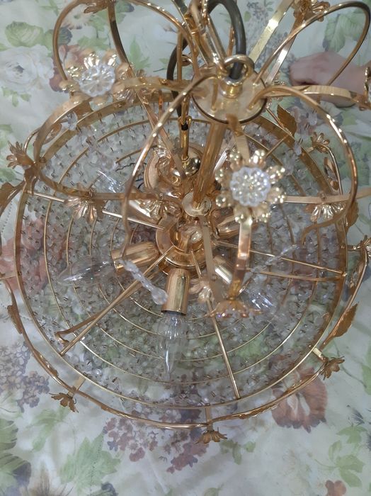 Люстра 6 рожковая хрустальная