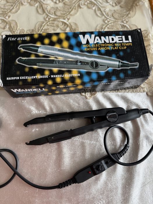 Щипцы для наращивания волос Wandeli с регулировкой температуры