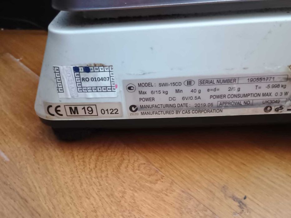 Cantar electronic verificat metrologic,589 lei