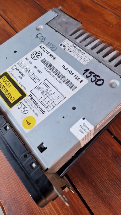 RCD 210 Golf 6, polo, golf 5 caset mp3