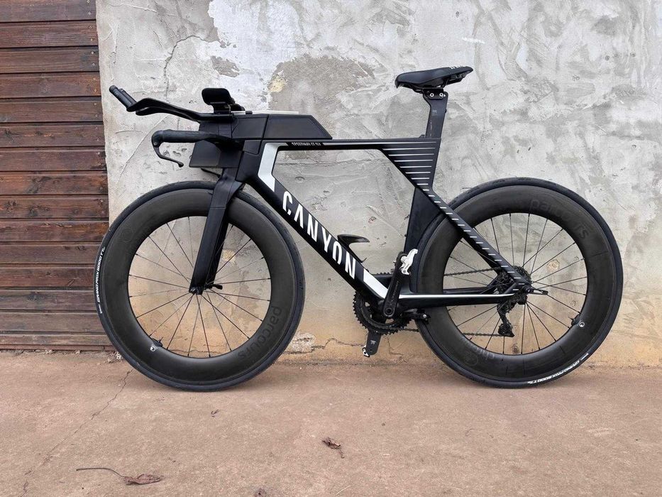 Bicicleta triatlon Canyon Speedmax CF SLX8 Di2+wattmetru+roți extra