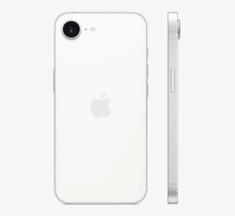 Iphone 16 e white нов със зарядно