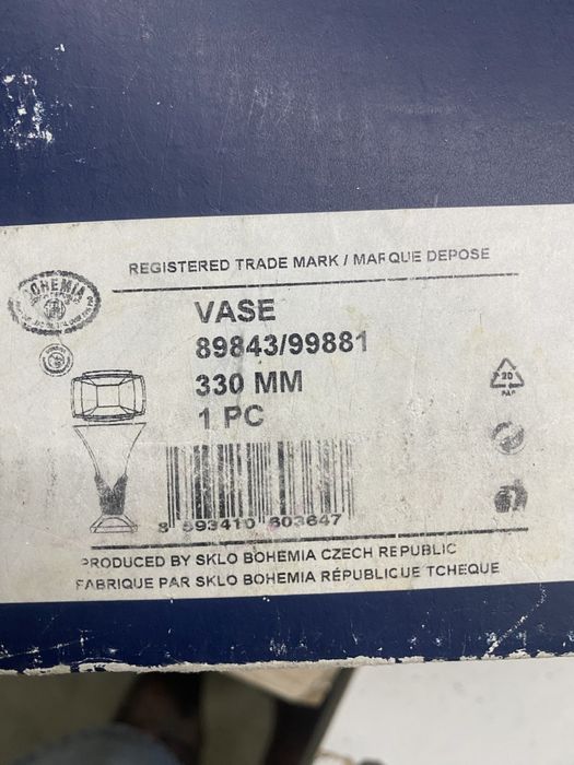 Кристална ваза Bohemia Crystal