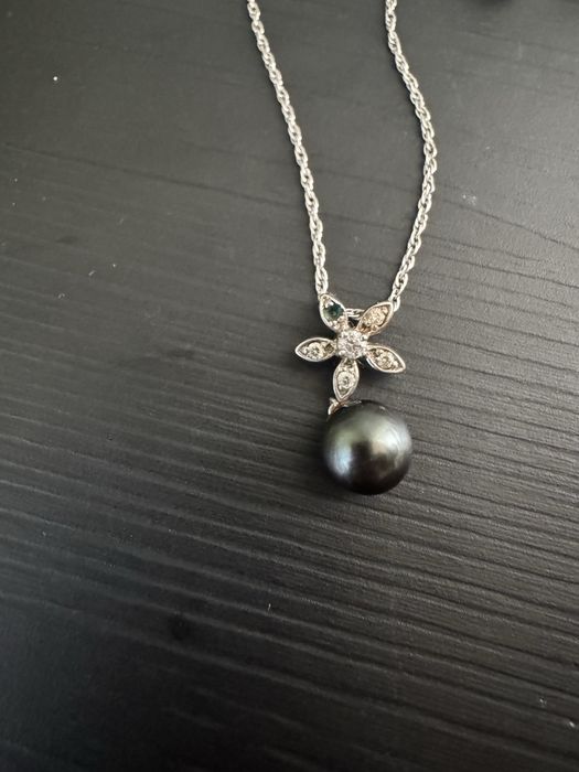 Комплект бижута с таитянски (френски полинезийски) перли