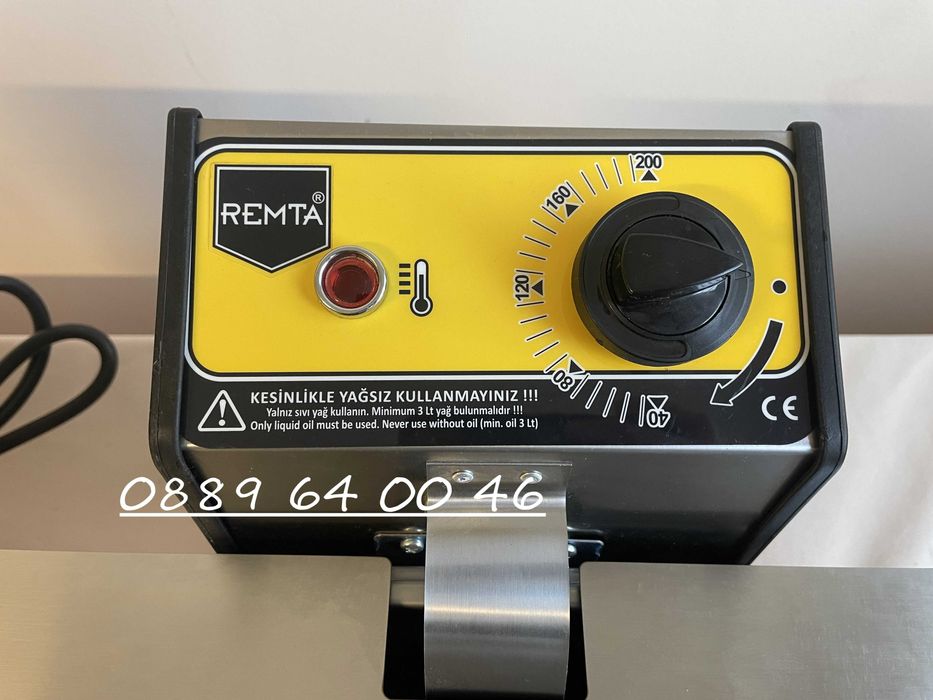 Професионален Електрически фритюрник 8+8 литра (6,0 kW) Турско