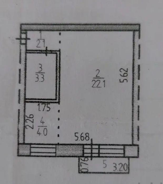 Продам 1 ком квартиру-студию