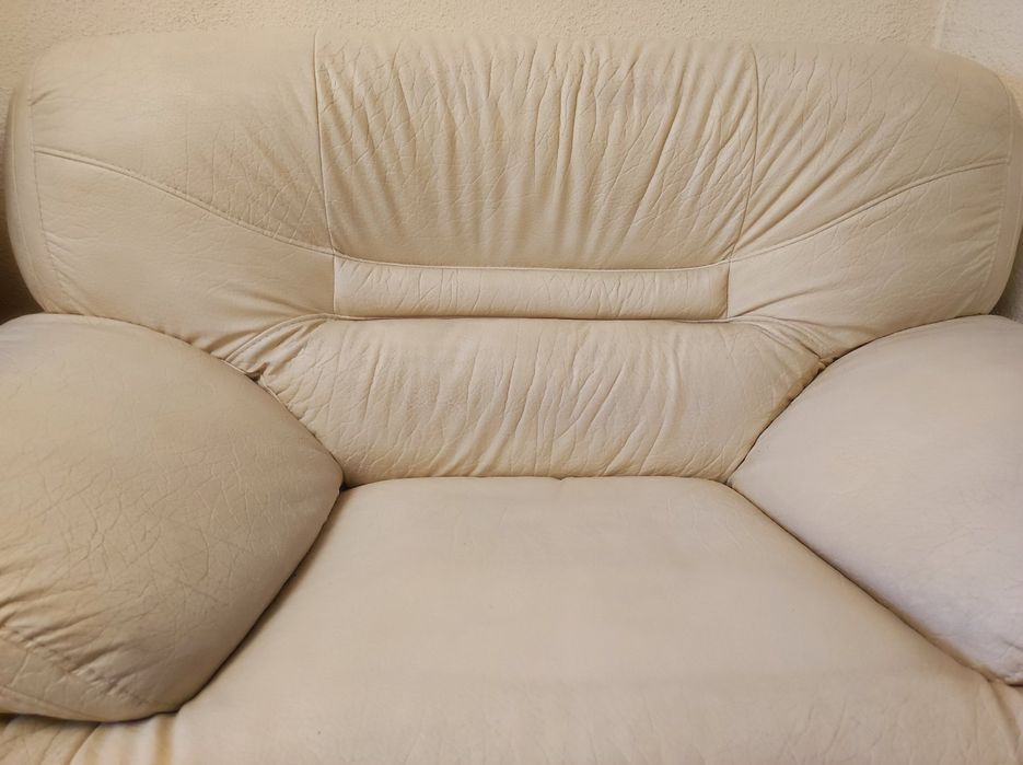 Кожен комплект диван и фотьойл модел Линкълн