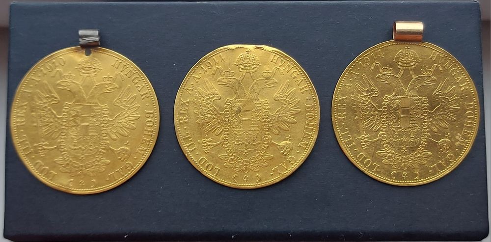 Monede aur istorice  4 ducați Franz Joseph I Austria